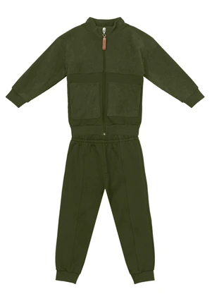 Mundi - Conjunto Infantil Menino em Cotelê Verde - MUNDI