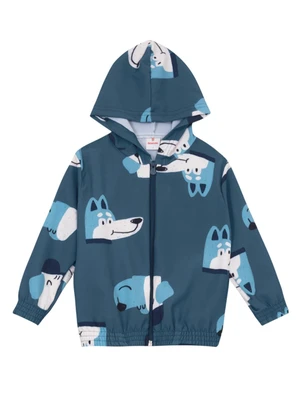 Brandili - Conjunto Infantil Menino em Microfibra Azul - BRANDILI