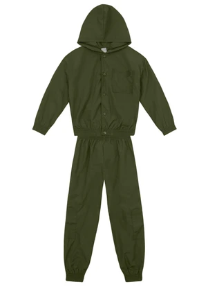 Brandili Mundi - Conjunto Infantil Menino em Microfibra Verde - BRANDILI MUNDI