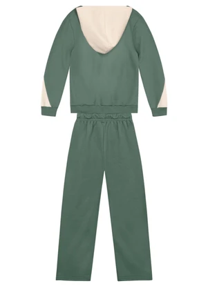 Brandili - Conjunto Infantil Menino em Moletinho Verde - BRANDILI