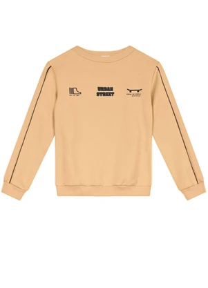 Brandili - Conjunto Infantil Menino em Moletom Amarelo - BRANDILI