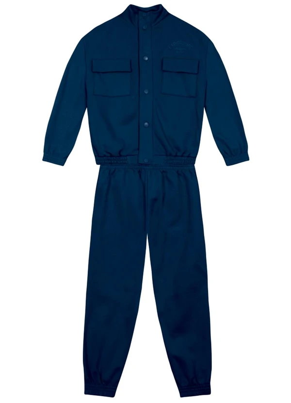 Mundi - Conjunto Infantil Menino em Moletom Azul