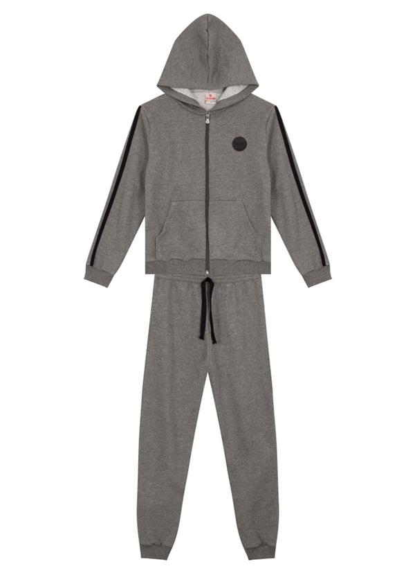 Brandili - Conjunto Infantil Menino em Moletom Cinza