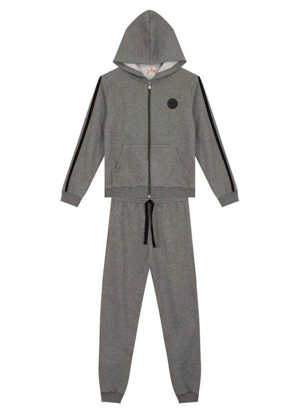Brandili - Conjunto Infantil Menino em Moletom Cinza