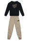 Brandili - Conjunto Infantil Menino em Moletom Preto - variação: Preto