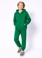 Abrange - Conjunto Infantil Menino em Moletom Preto - variação: Verde Vivid