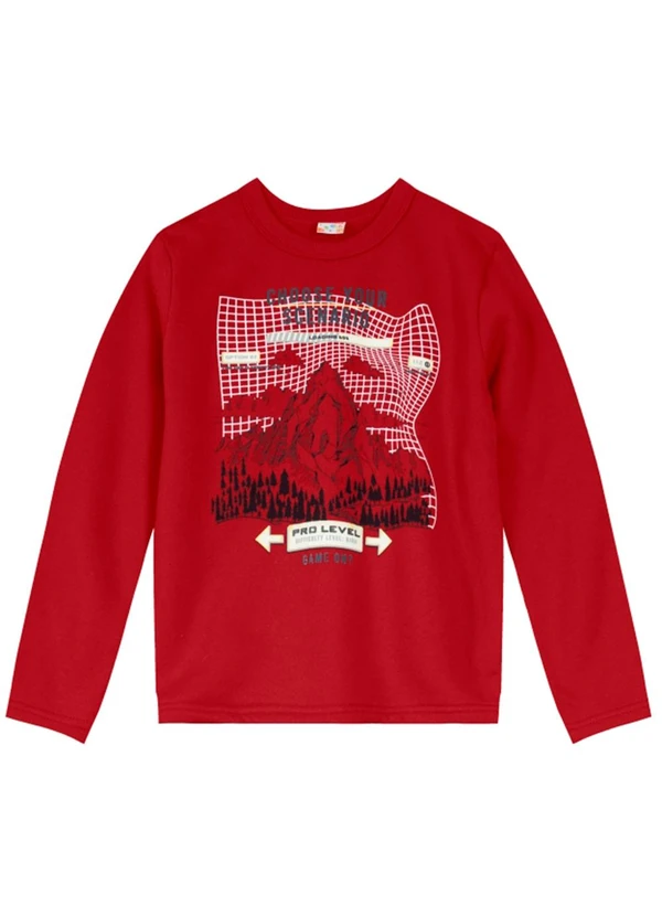 Brandili - Conjunto Infantil Menino em Moletom Vermelho 2