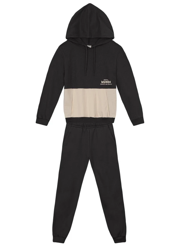 Brandili Mundi - Conjunto Infantil Menino em TricolineCinza