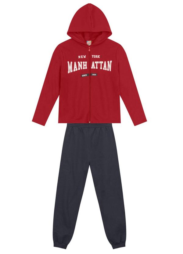 Brandili - Conjunto Infantil Menino EscritaBordô