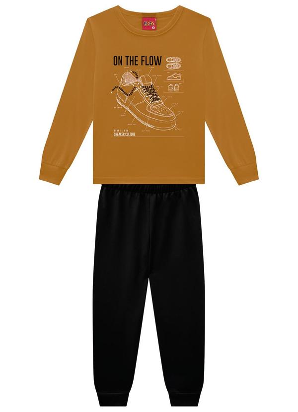 Kyly - Conjunto Infantil Menino Estampa Amarelo