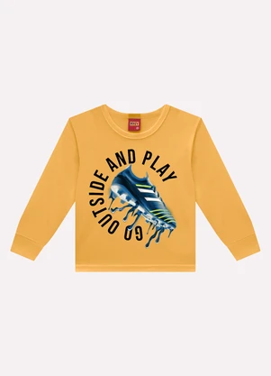 Kyly - Conjunto Infantil Menino Estampa Amarelo - KYLY