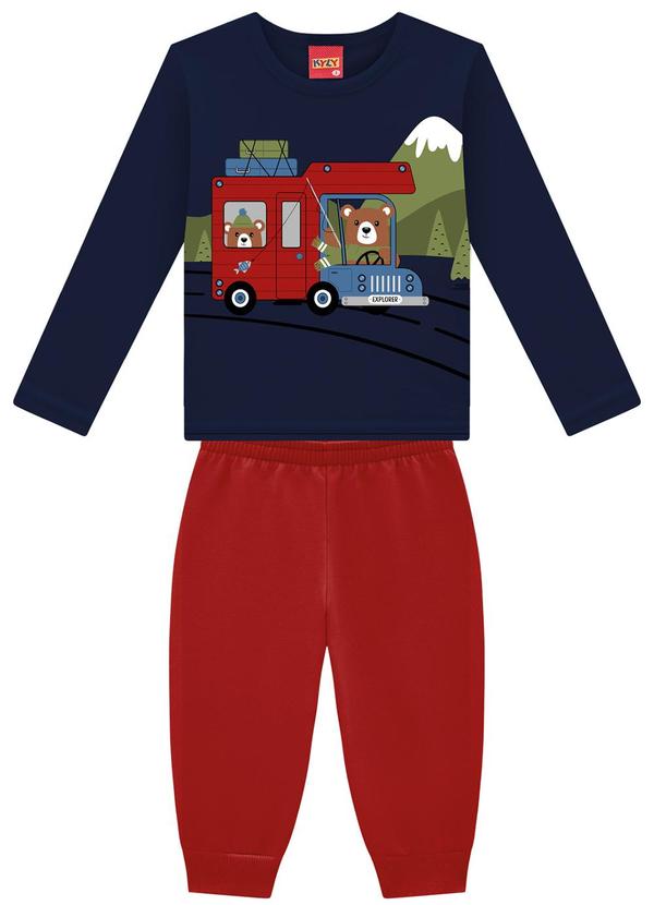 Kyly - Conjunto Infantil Menino Estampa Azul