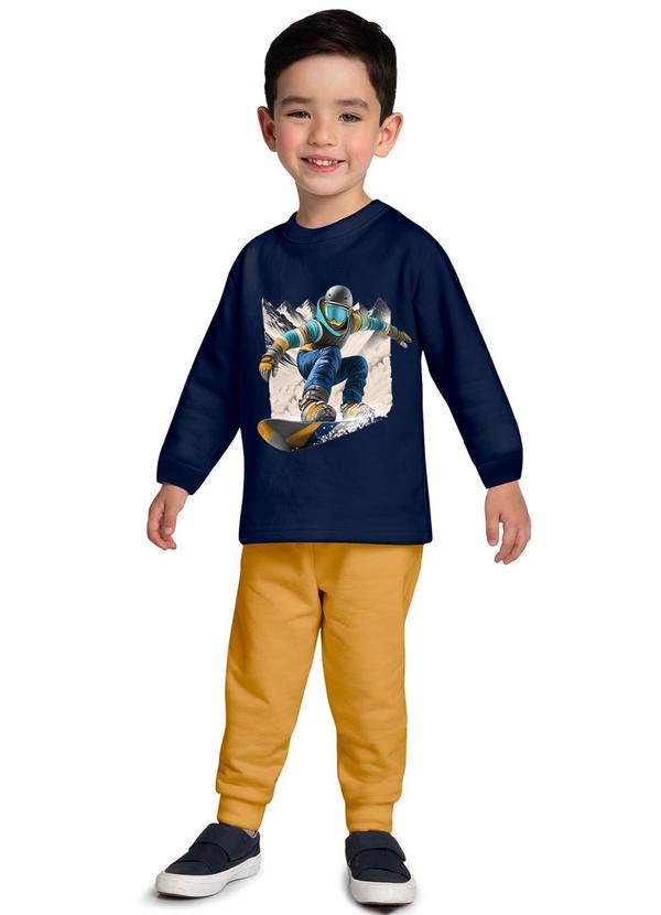 Kyly - Conjunto Infantil Menino Estampa Azul
