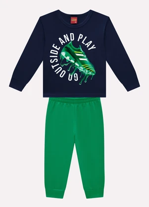 Kyly - Conjunto Infantil Menino Estampa Azul - KYLY