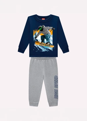 Kyly - Conjunto Infantil Menino Estampa Azul - KYLY