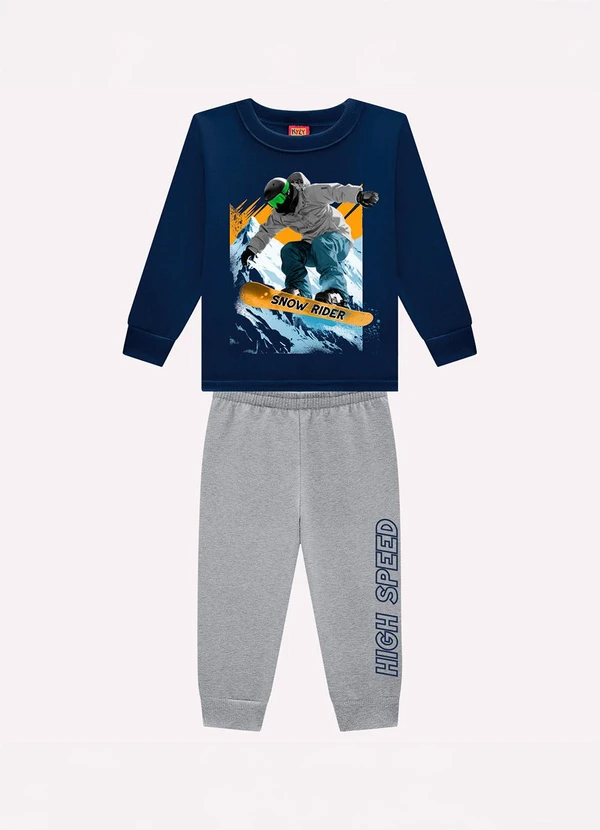 Kyly - Conjunto Infantil Menino Estampa Azul