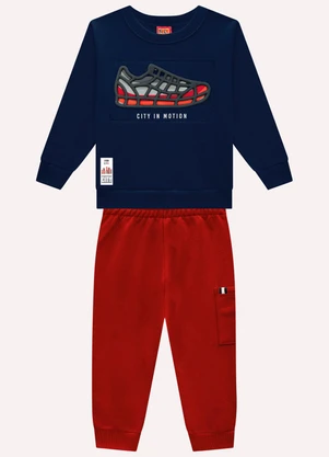 Kyly - Conjunto Infantil Menino Estampa Azul - KYLY