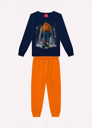 Kyly - Conjunto Infantil Menino Estampa Azul - KYLY