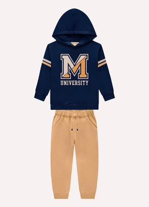 Milon - Conjunto Infantil Menino Estampa Azul - MILON