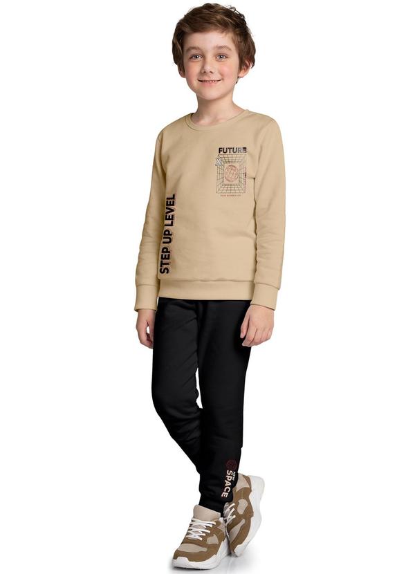 Kyly - Conjunto Infantil Menino Estampa Bege