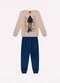 Kyly - Conjunto Infantil Menino Estampa Bege - variação: Bege