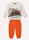 Kyly - Conjunto Infantil Menino Estampa Azul - variação: Cinza