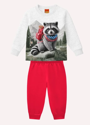Kyly - Conjunto Infantil Menino Estampa Cinza - KYLY