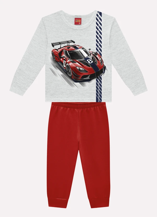 Kyly - Conjunto Infantil Menino Estampa Cinza