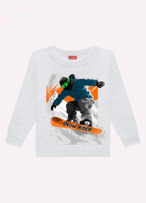 Kyly - Conjunto Infantil Menino Estampa Cinza - KYLY