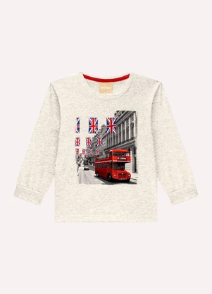 Milon - Conjunto Infantil Menino Estampa Cinza - MILON