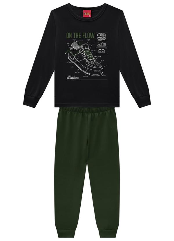 Kyly - Conjunto Infantil Menino Estampa Preto