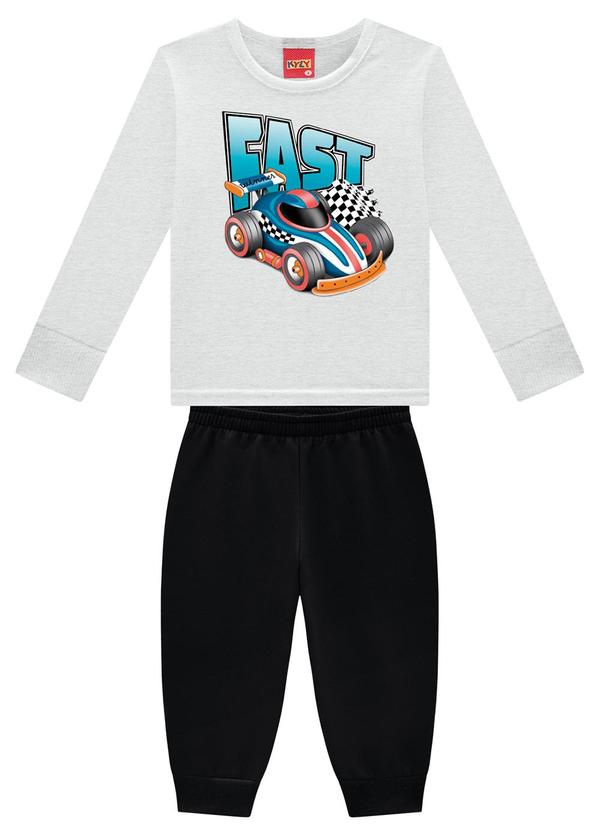 Kyly - Conjunto Infantil Menino Estampa Preto