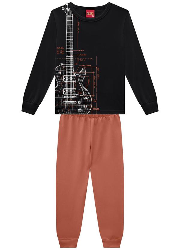 Kyly - Conjunto Infantil Menino Estampa Preto