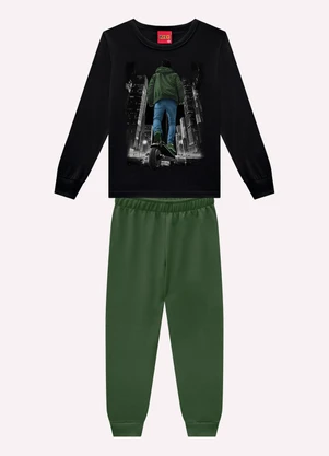 Kyly - Conjunto Infantil Menino Estampa Preto - KYLY