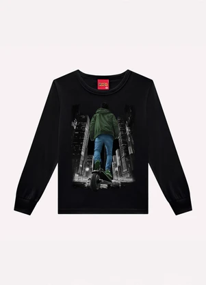 Kyly - Conjunto Infantil Menino Estampa Preto - KYLY