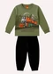 Kyly - Conjunto Infantil Menino Estampa Azul - variação: Verde