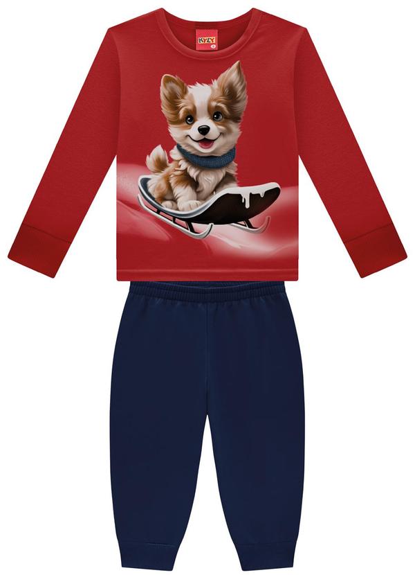 Kyly - Conjunto Infantil Menino Estampa Vermelho