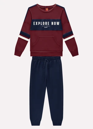 Kyly - Conjunto Infantil Menino Estampa Vermelho - KYLY