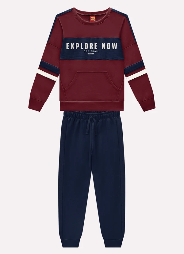 Kyly - Conjunto Infantil Menino Estampa Vermelho