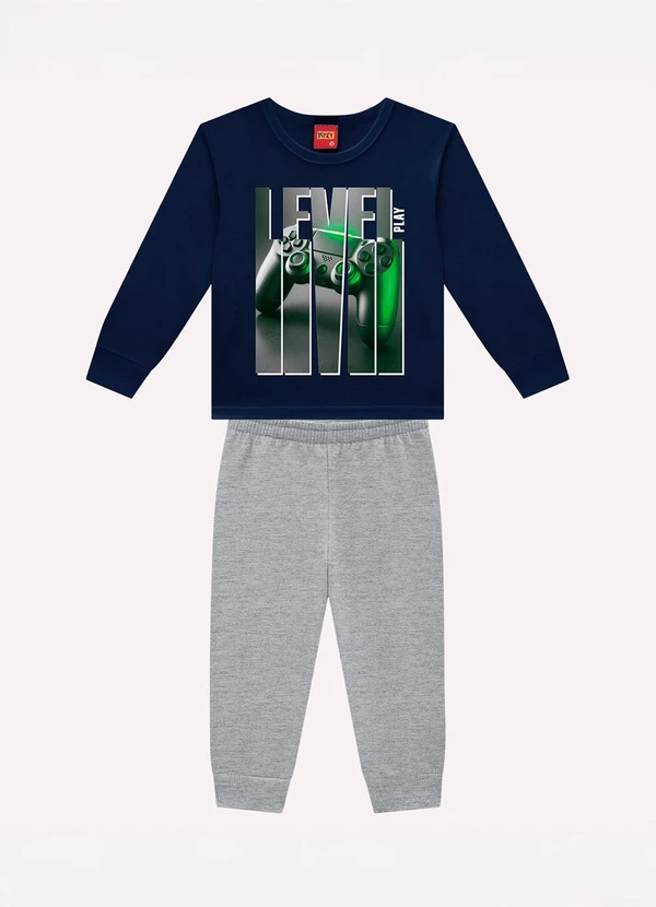Kyly - Conjunto Infantil Menino Game Azul