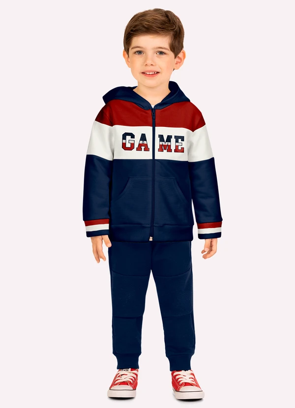 Kyly - Conjunto Infantil Menino Game Marinho
