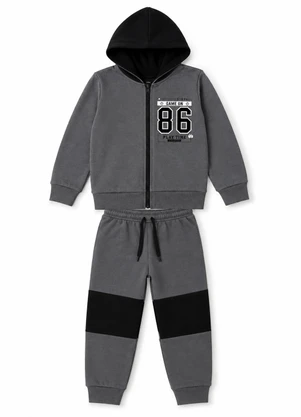 Rosa Azul - Conjunto Infantil Menino Game On Inverno Chumbo - ROSA AZUL