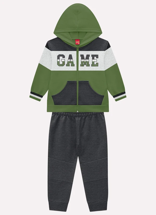 Kyly - Conjunto Infantil Menino Game Verde