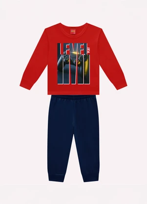 Kyly - Conjunto Infantil Menino Game Vermelho - KYLY