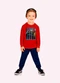 Kyly - Conjunto Infantil Menino Game Azul - variação: Vermelho
