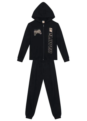 Brandili - Conjunto Infantil Menino Gamer Preto - BRANDILI