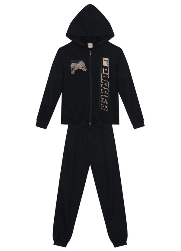 Brandili - Conjunto Infantil Menino Gamer Preto