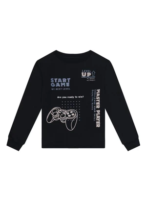 Brandili - Conjunto Infantil Menino Gamer Preto - BRANDILI