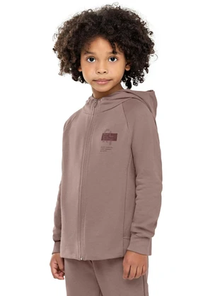 Colorittá - Conjunto Infantil Menino Gola Alta Capuz Marrom - COLORITTÁ