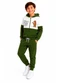 Rosa Azul - Conjunto Infantil Menino Good Day Verde Militar - variação:  